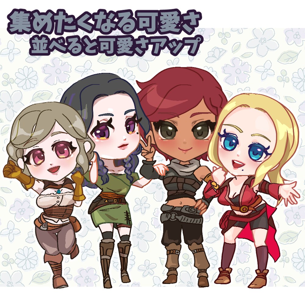 小さな画面でも映えるミニキャラ描きます 配信画面やSNSなどのアイコンにおすすめ イメージ4