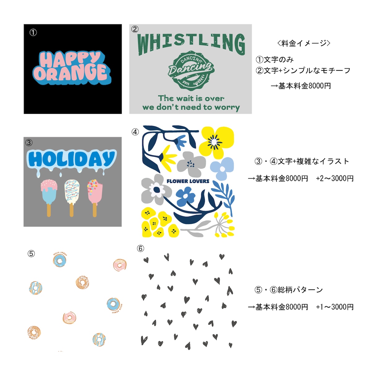 ポップでかわいいTシャツデザイン承ります アパレル企画歴15年以上の経験を活かします イメージ2