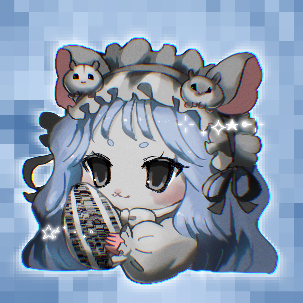 SNS用のかわいいアイコンをお描きします Y2K・平成女児・天使界隈などのかわいいイラストが得意です イメージ2