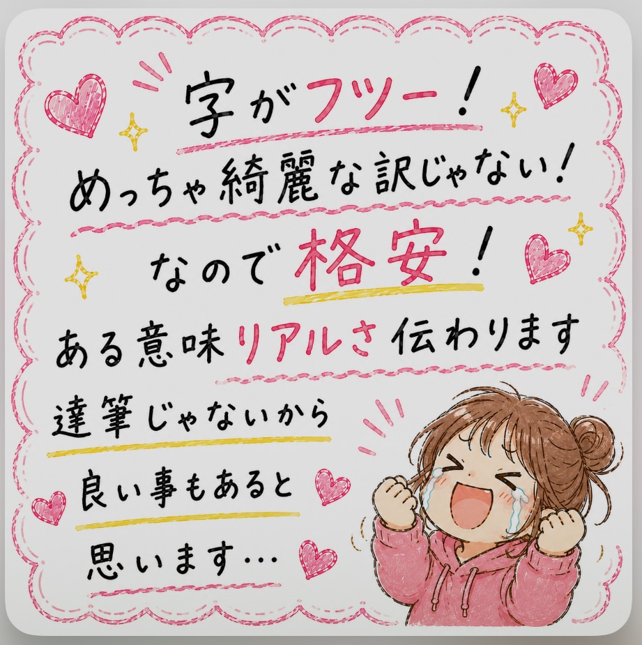 お手紙書きます 手書きで真心こもったお手紙代筆します！ イメージ3
