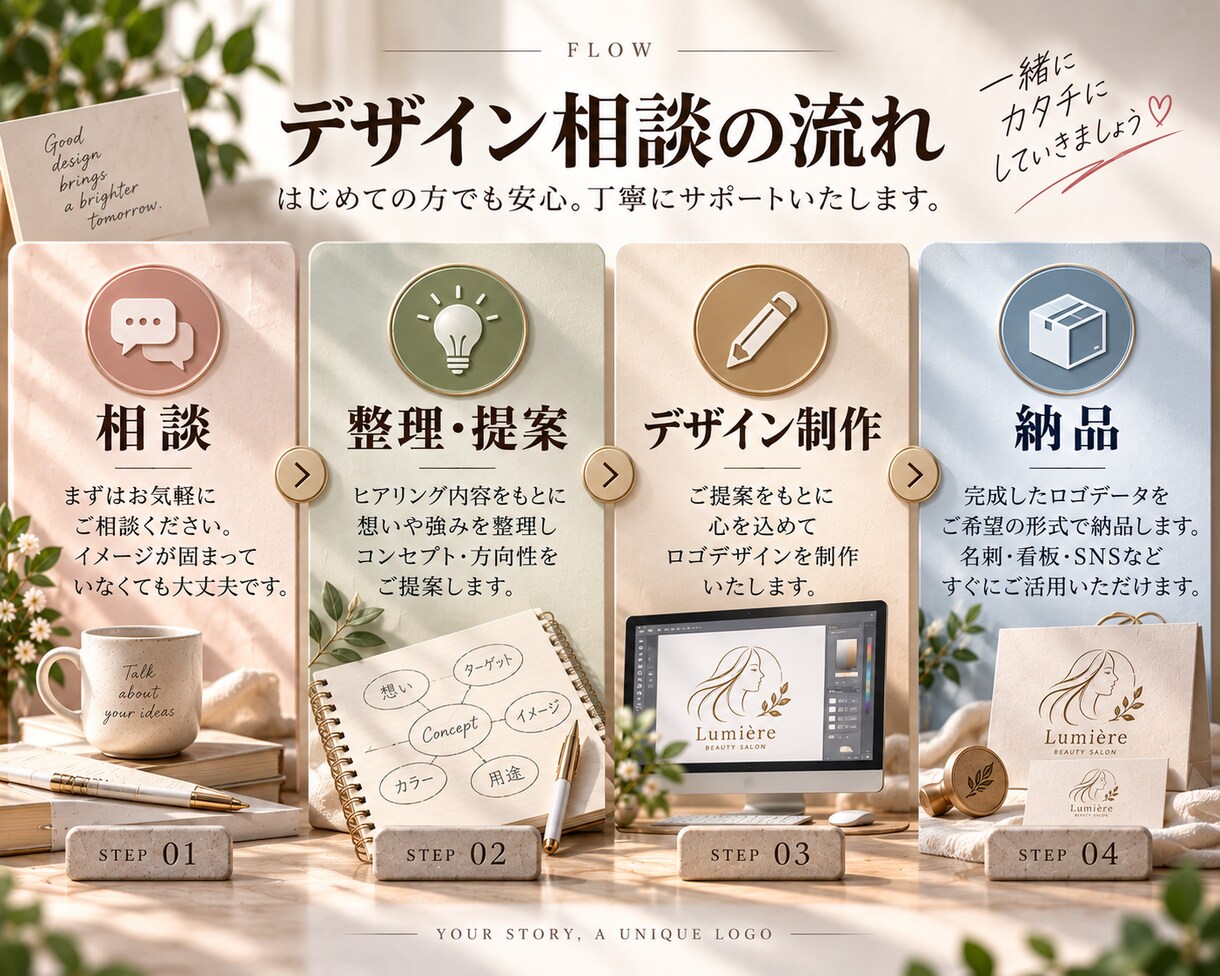 店舗・ブランドのロゴをデザインします お店の魅力が伝わるロゴを一緒に作らせて頂きます。 イメージ2