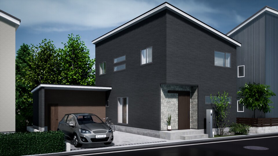 建築士が『新築住宅』の外壁をコーディネイトします パースで住宅の外壁カラーや柄のパターンを作成します イメージ3