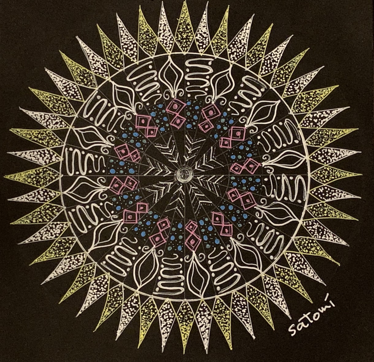 あなたの点描曼荼羅（てんびょうまんだら）を描きます 見るだけでエネルギー循環します。 イメージ5