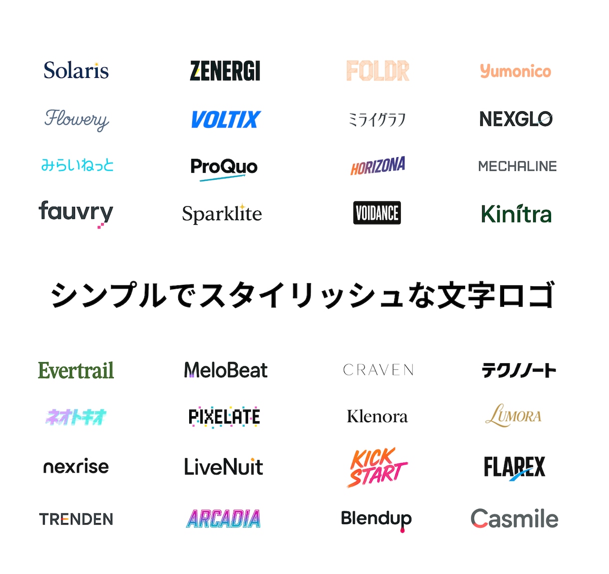 修正無制限でオシャレでシンプルな文字ロゴ作成します 起業/開業/店舗・ブランド立ち上げ/スタートアップを全力支援 イメージ1