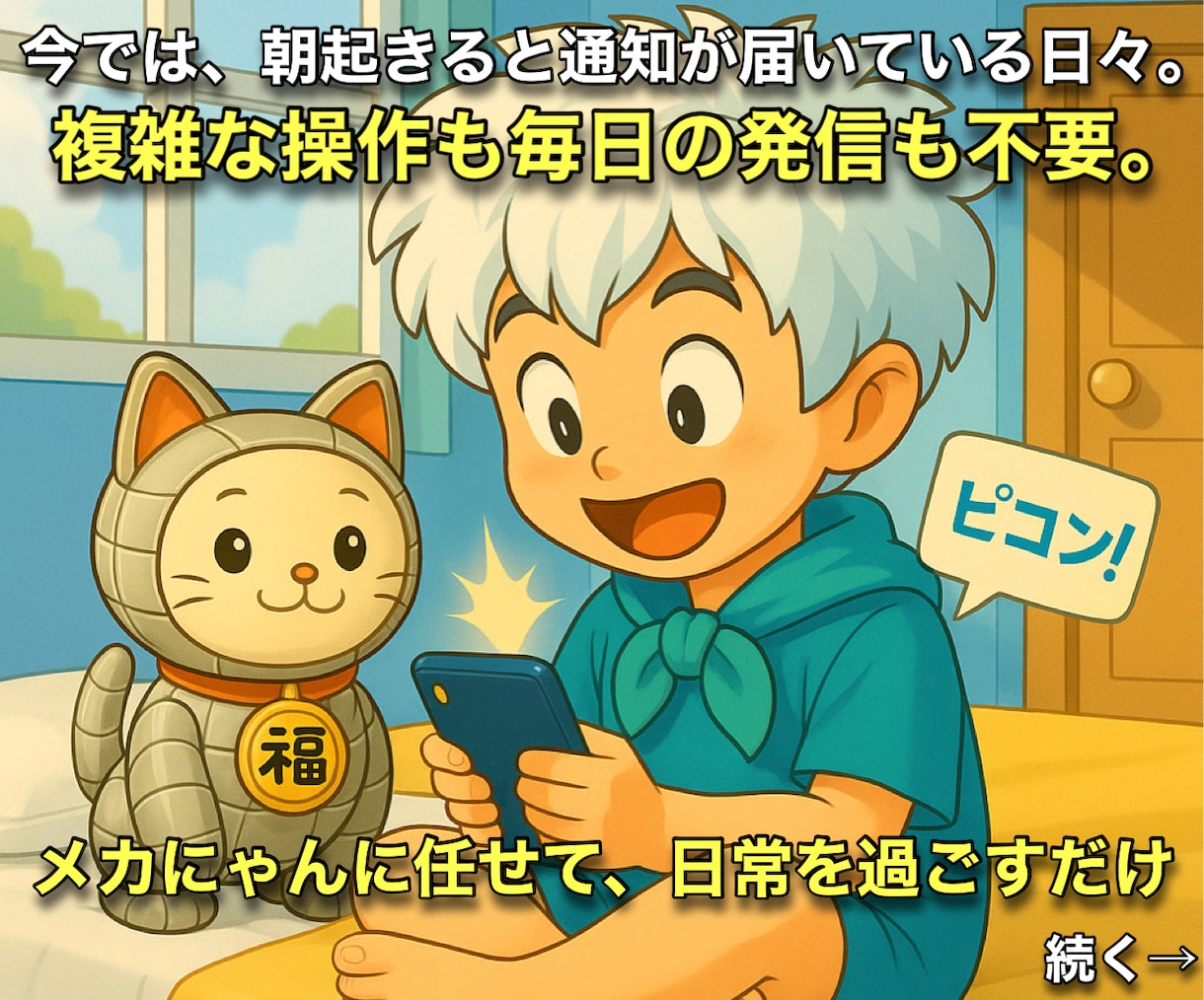 全自動！メカにゃんを働かせて収益を得る副業教えます スマホ１台｜超初心者向け｜放置型副業｜自動コンテンツ販売 イメージ11