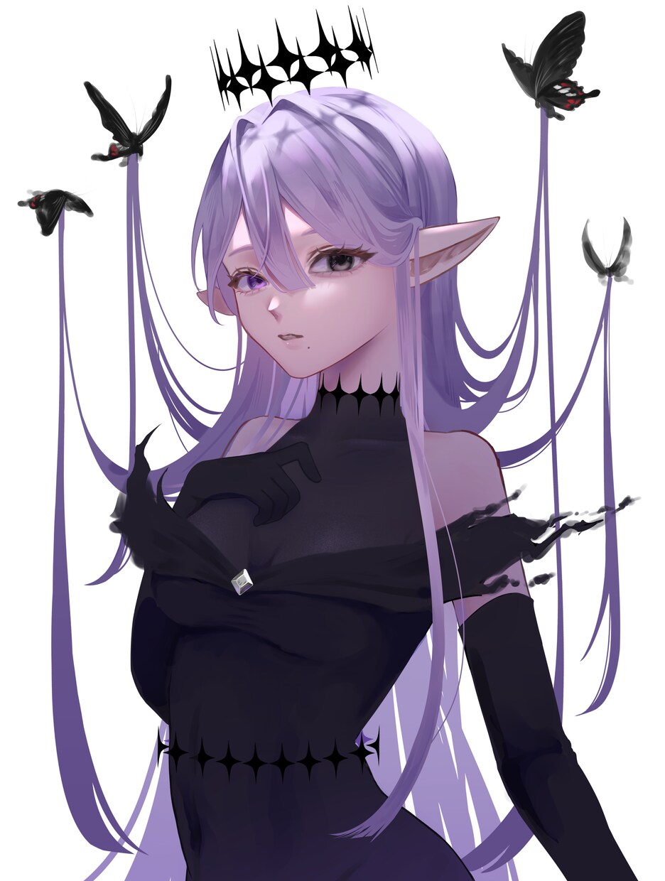 アイコン・立ち絵・歌ってみたなど幅広くお描きします ミステリアスな雰囲気のイラストを提供します イメージ3
