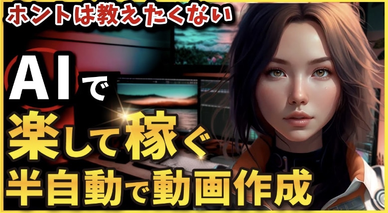 動画自動作成できる方法を伝授します 自動で動画作成！！ 動画作成を自動でできる！ イメージ1