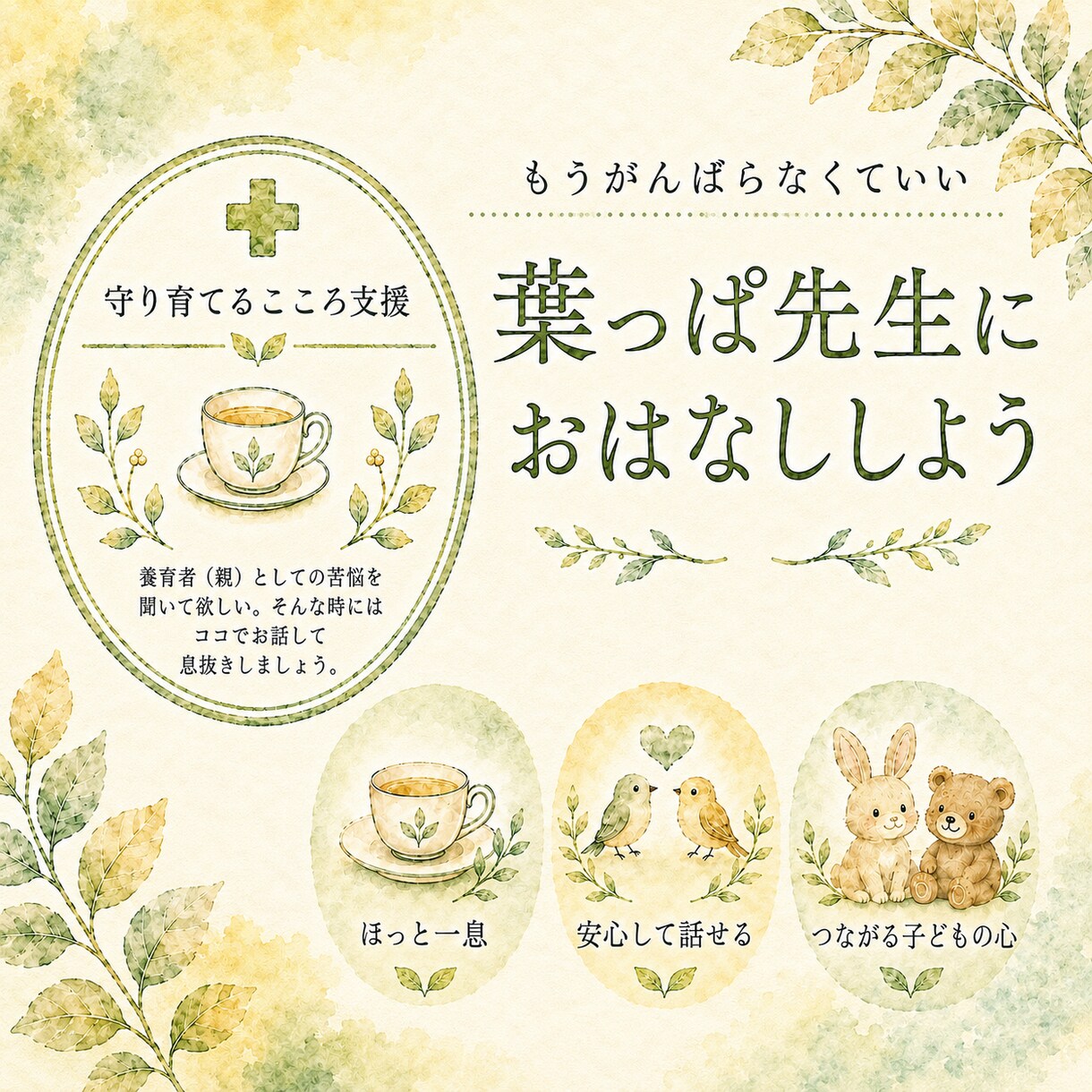 子育ての行き詰まりに！一息つける話し相手になります 対話やりとりの回数や時間は、短め軽めに単発向きの価格設定です イメージ1