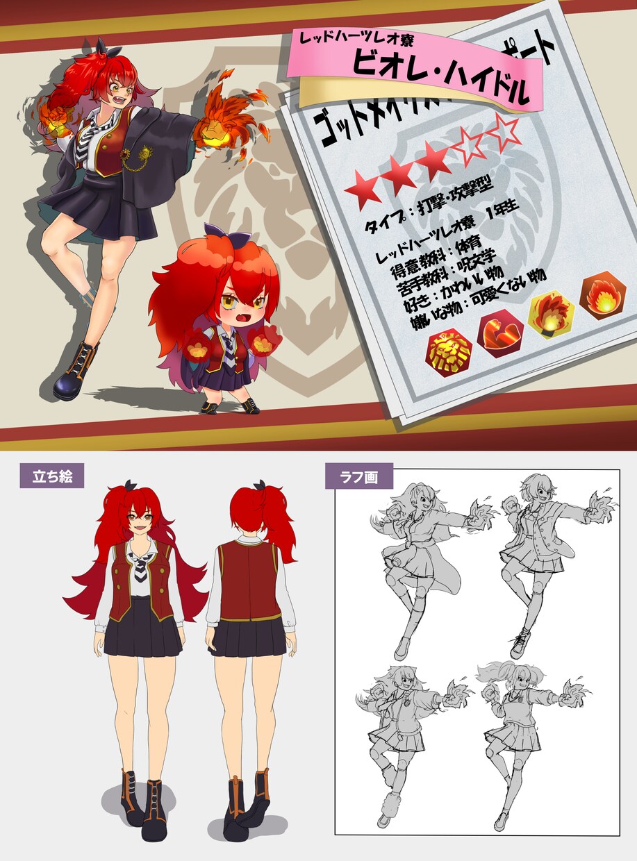 キャラクターデザイン、立ち絵、バーナー等作成します 依頼者様のご要望に沿った商品を少しでも早く提供します イメージ3