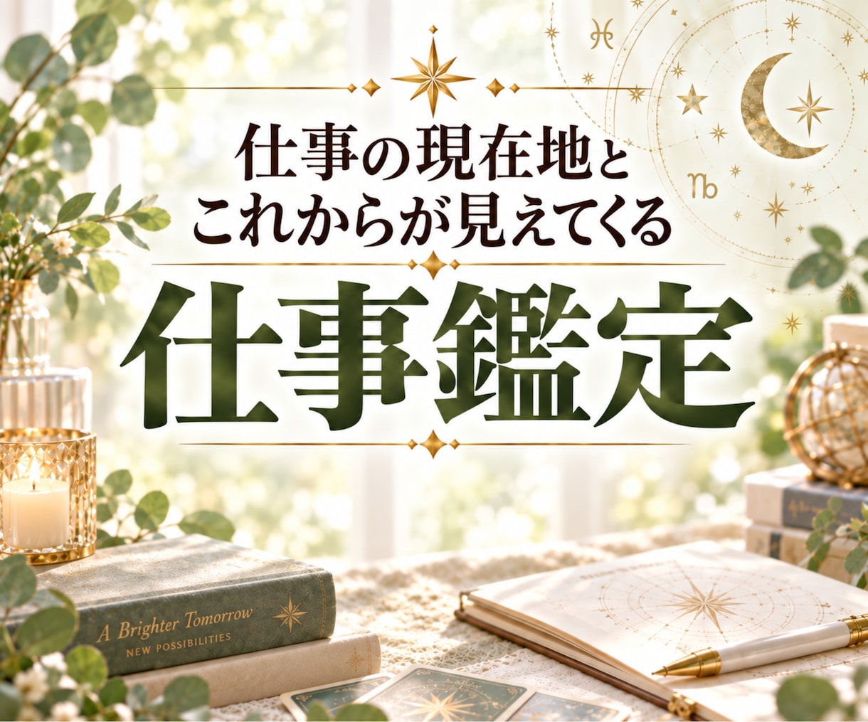 仕事の現在地とこれからを深く読み解きます 適職・強み・働き方・転職・今後の流れまで丁寧に鑑定｜仕事占い イメージ1