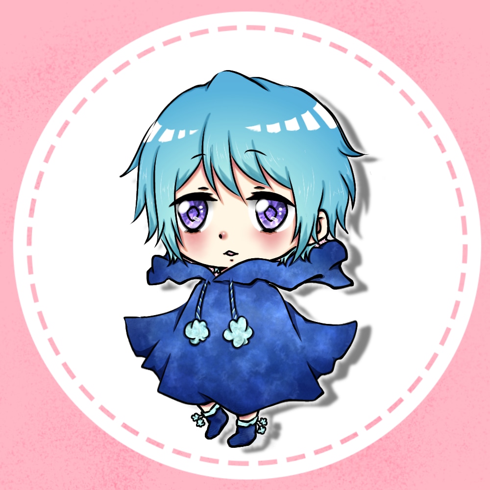 ポンチョ姿のあなたをデフォルメで描きます SNSやブログなどで使うアイコンをお描きします イメージ3