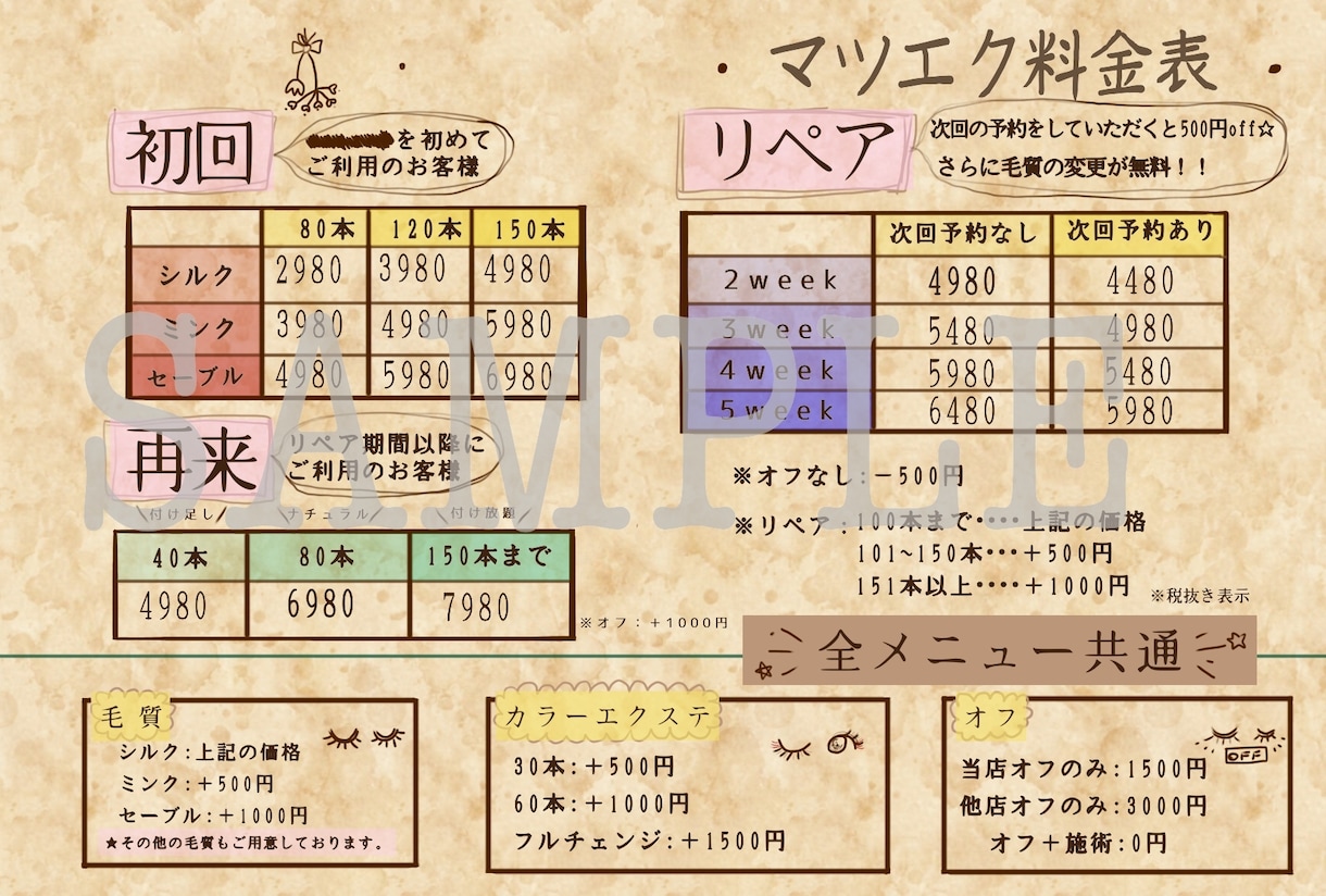 目を引くゆるかわPOP作ります 実績10件まで500円引き★費用を抑えたいあなたに！！ イメージ4