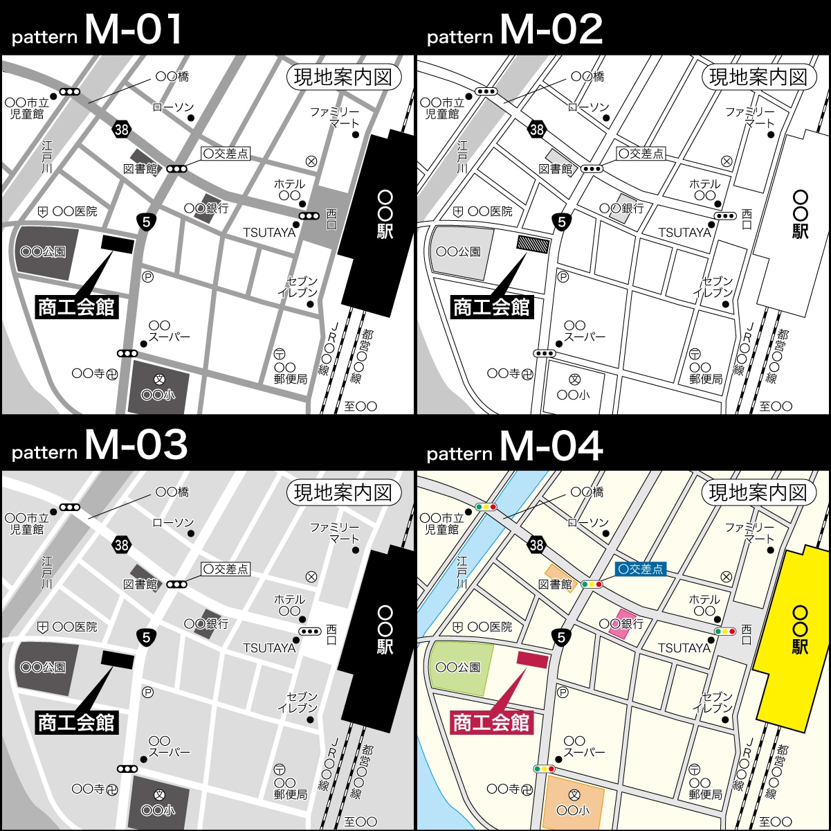 即日納品も可能！2000円から地図を作ります 簡易からデザイン地図までご要望にあった地図を2日で作成します イメージ3