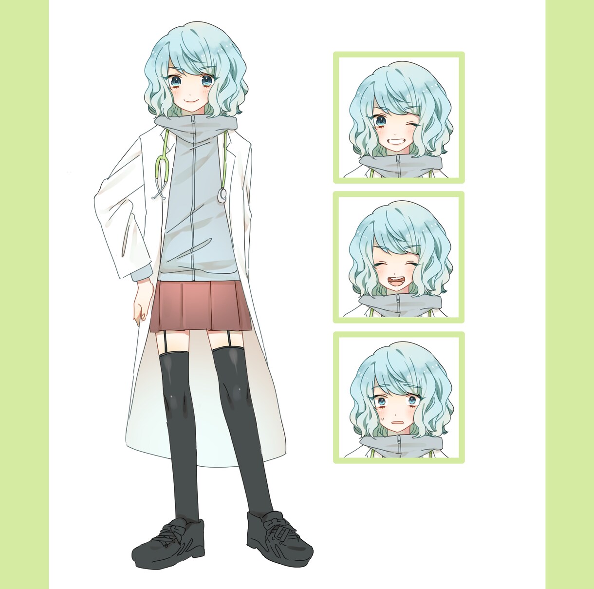 動画やTRPGに！立ち絵のイラスト描きます キャラクターデザインも承ります。表情差分大歓迎です！ イメージ1