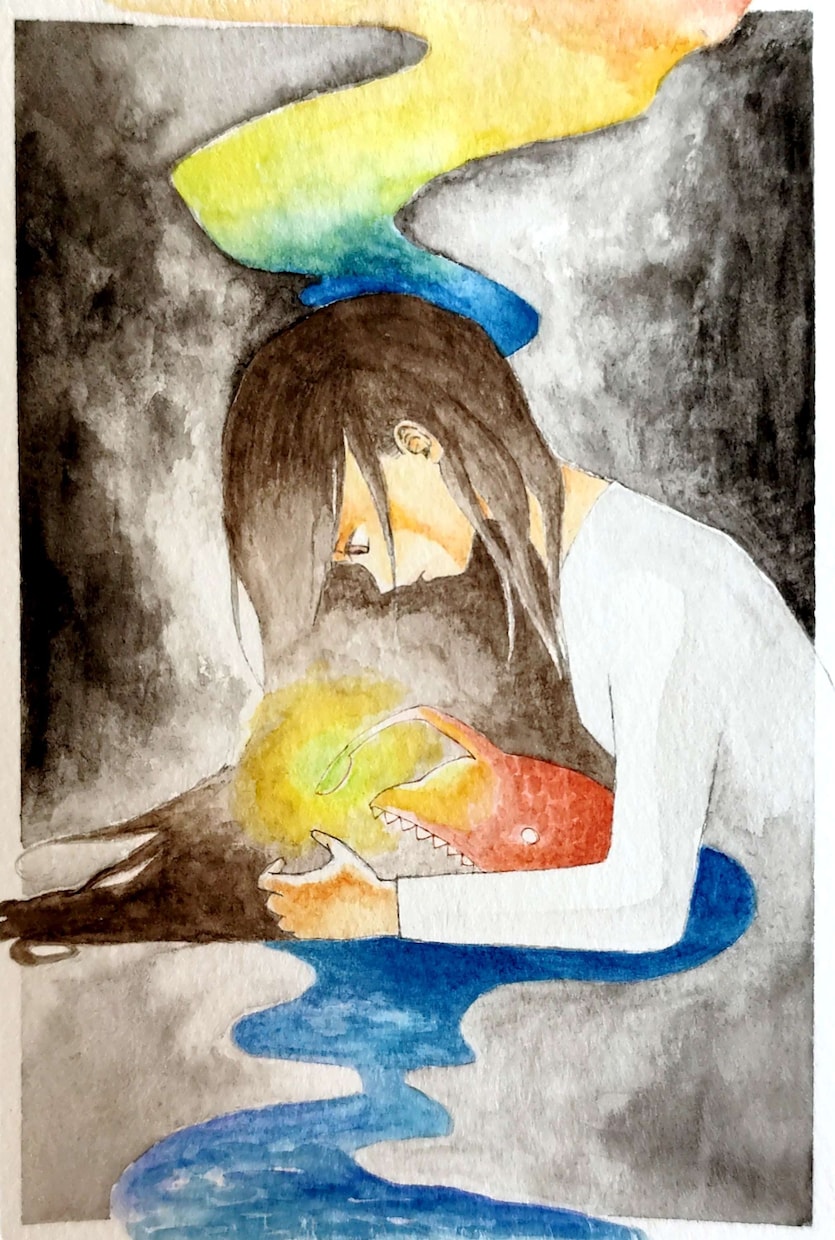 雰囲気のあるイラストをお描きします 表紙や挿絵などに使える、他には無いちょっと暗めなイラスト イメージ1