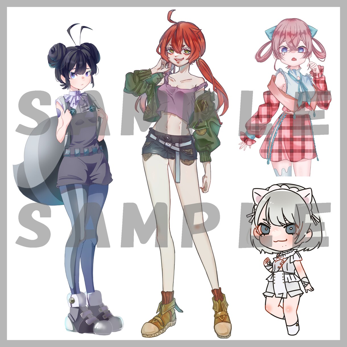 立ち絵制作いたします TRPG・VTuber・ゲームの立ち絵を制作します イメージ3