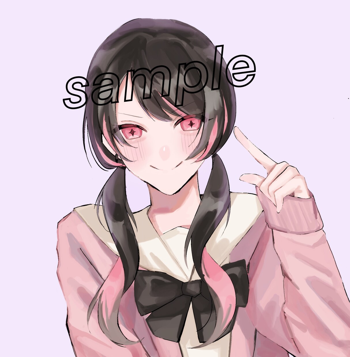 目に飛び込む♪アイコンイラストを描きます ご依頼主様のキャラクターの魅力を引き立てれるよう描きます♪ イメージ1