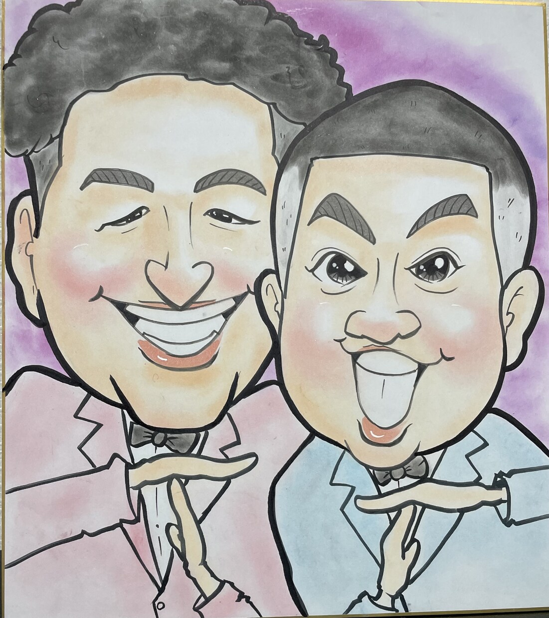 似顔絵師がほんわか手描き似顔絵描きます 笑顔になるような似顔絵をお届けします イメージ3