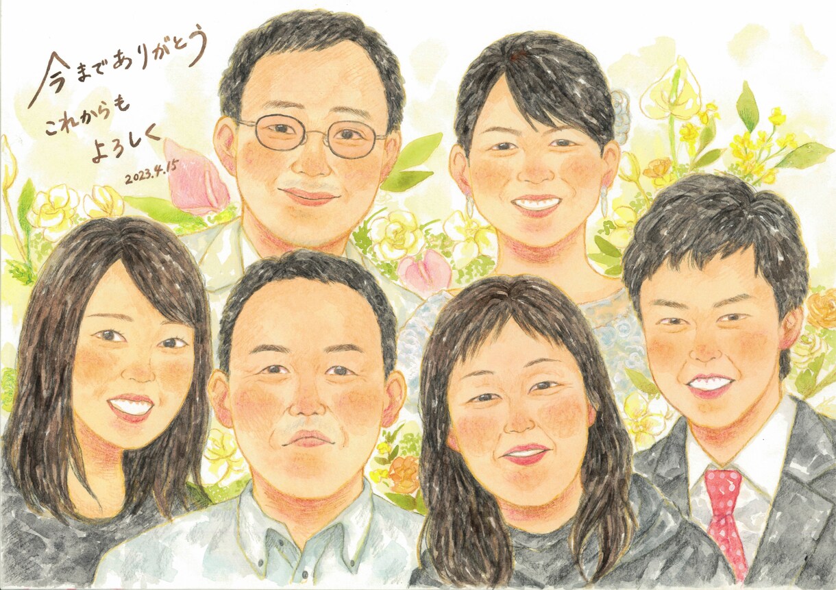 大人数用の似顔絵描きます 大人数での似顔絵が必要な方専用です イメージ1