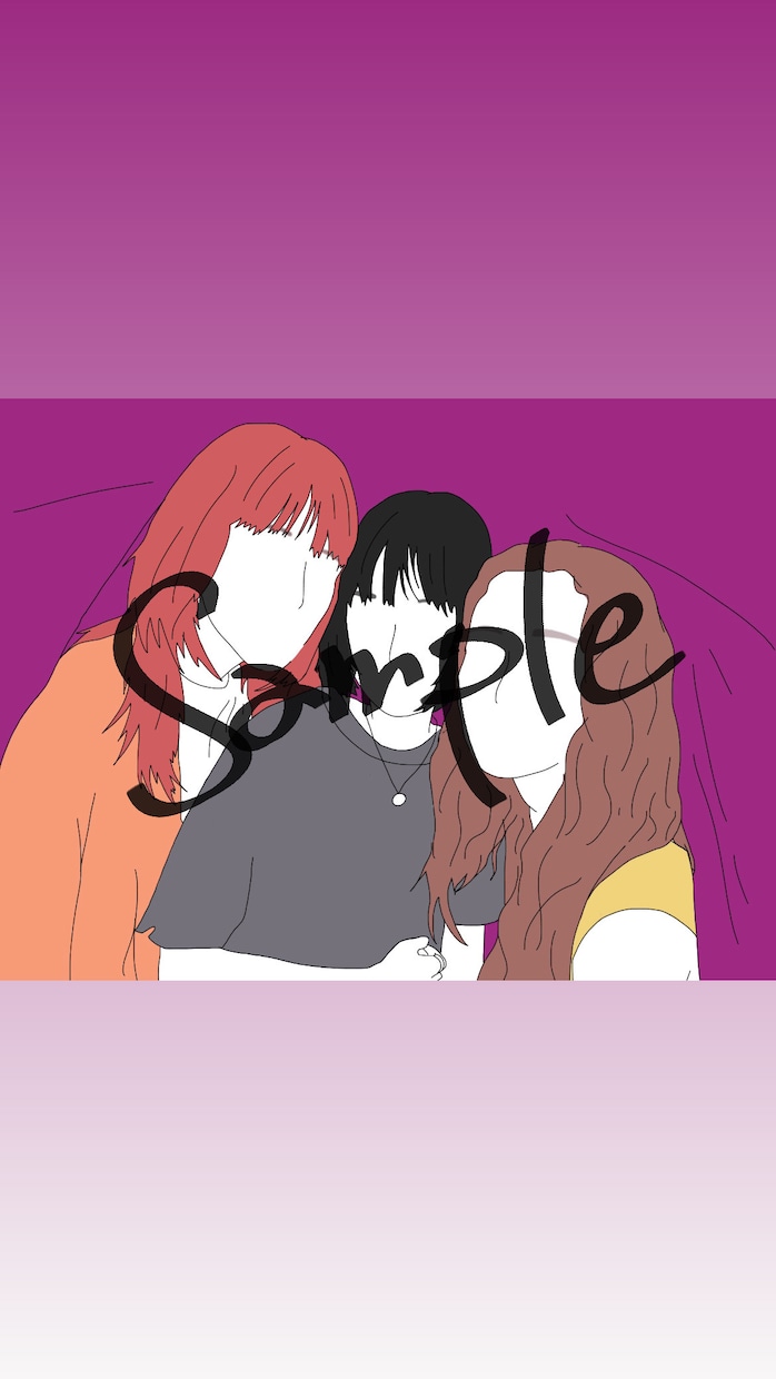 線画を用いた人物のイラスト作成いたします SNSのアイコンなどにご利用ください☺︎商用利用可 イメージ4