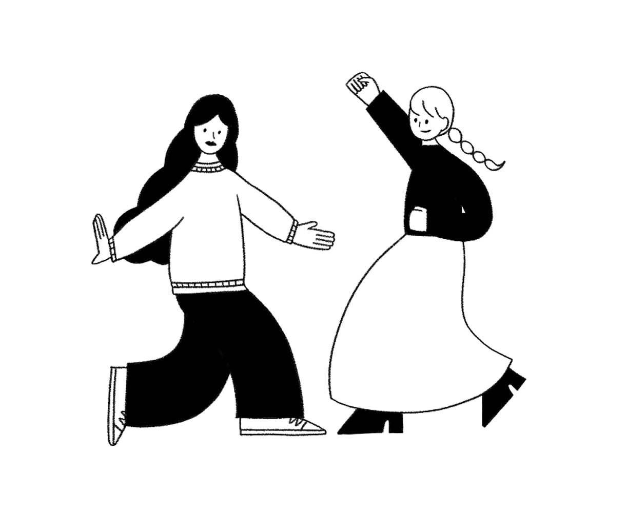 シンプルな線画イラストお描きします ユニークなイラスト。挿絵やアイコンなどにいかがでしょうか。 イメージ1