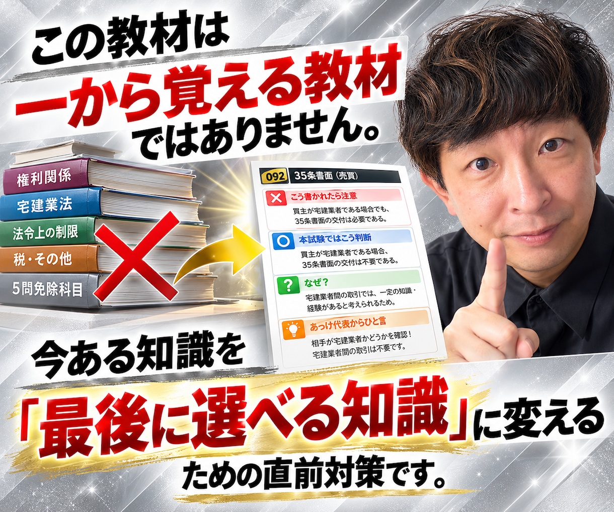 宅建本試験の「最後の2択」対策教材を提供します 2択までは絞れるのに最後に外してしまう方のための392の判断 イメージ5