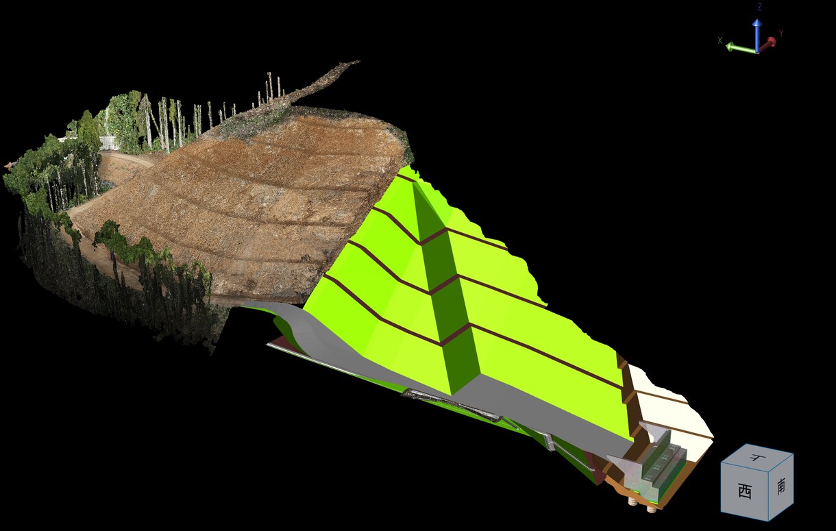 土木工事に必要な3Dモデル・データ作成を承ります ICT 土木3Dモデル作成｜CAD・点群・ドローン対応 イメージ6