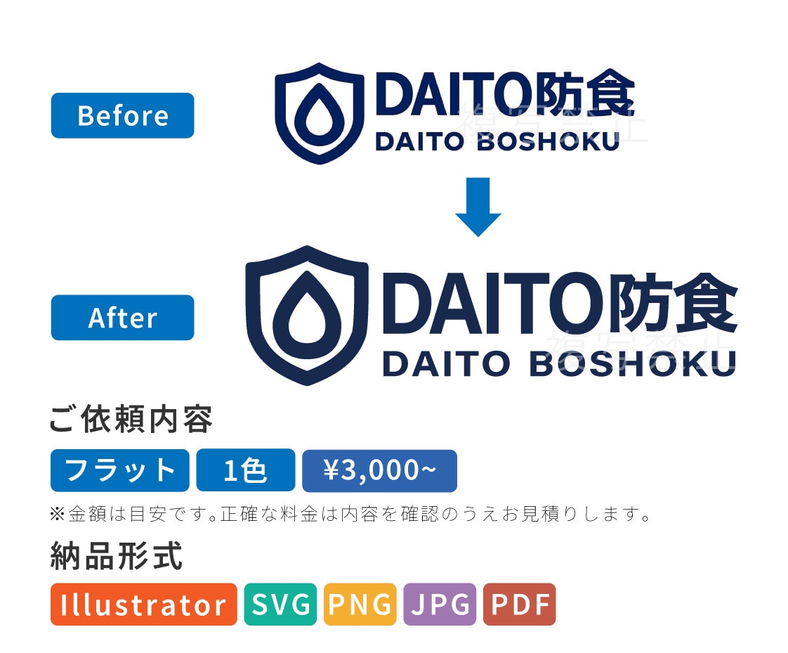 ロゴや画像をai・ベクターデータ化します プロが手作業で忠実にトレース。印刷入稿まで対応します イメージ4