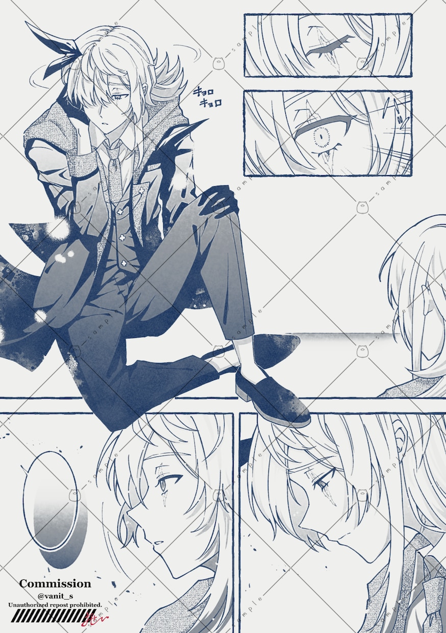 モノクロ漫画制作します オリジナルキャラクターの漫画制作します イメージ3