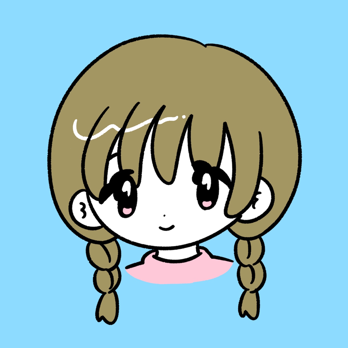 むにっと可愛い似顔絵アイコン描きます むにっと可愛いイラスト！太めの線でSNSの見栄えバッチリ♪ イメージ2