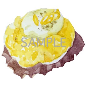 完成品・水彩イラスト（ケーキ）販売していますます プリントアウトしてシールとかにいかがでしょう？ イメージ8