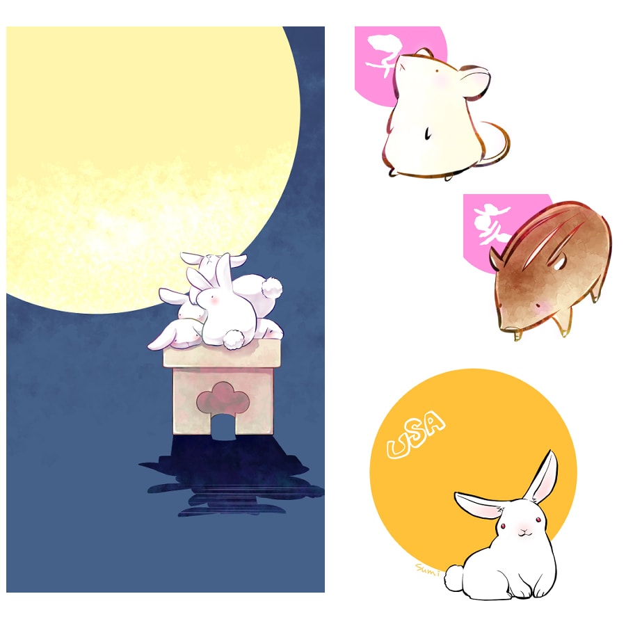 ゆるかわポップなキャラのイラスト描きます 動物・ファンタジー生物もゆるかわにしてやります！ イメージ2