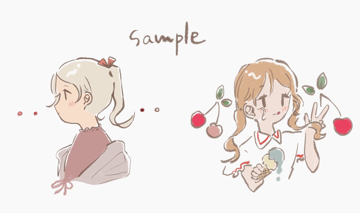 SNSのアイコン描きます ふわっとしたかわいいイラストをお届けします！ イメージ3