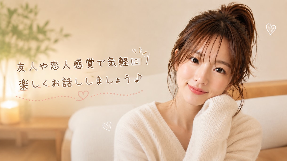 夜のまったりチャット、平日毎日お話します 友人や恋人感覚で気軽に！夜のまったりチャット♪ イメージ1