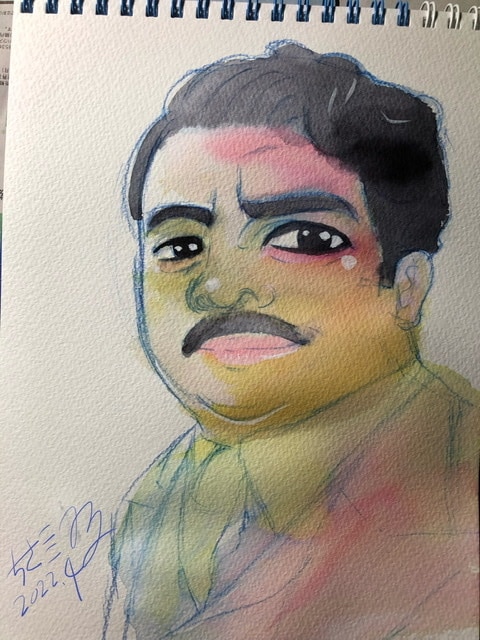 写真をベースでアナログにて似顔絵をお描きします 誕生日★プレゼント★贈り物としていかがでしょうか？ イメージ2