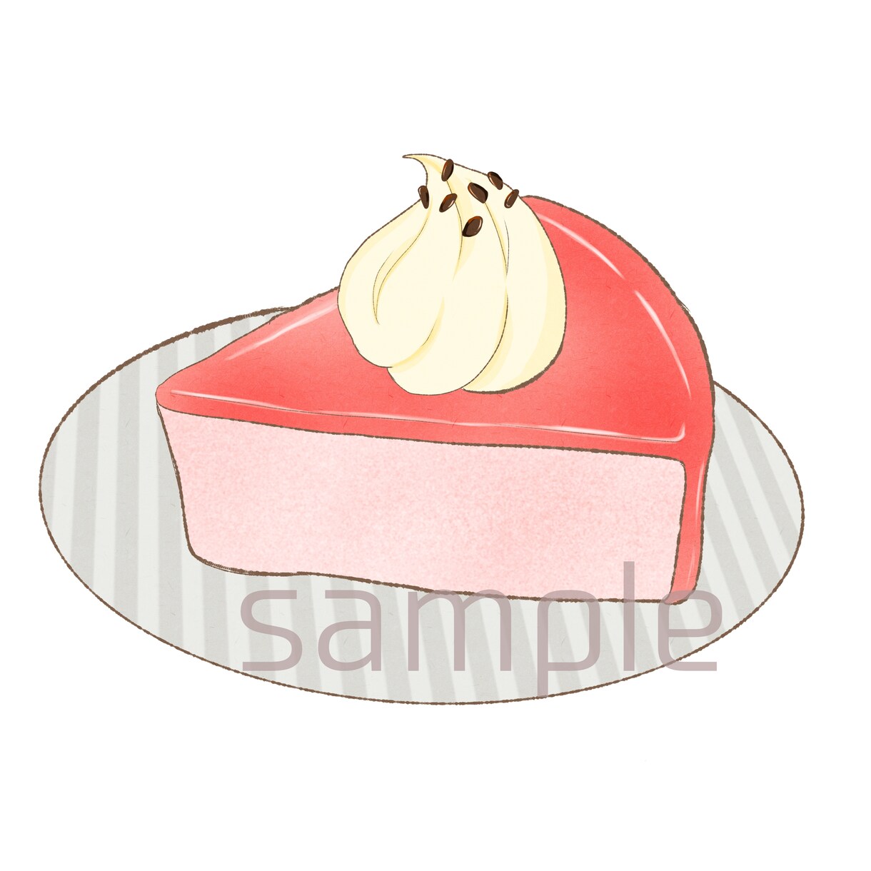 カフェのメニュー風＊食べ物のイラスト描きます メニューなどに使えるスイーツのイラストをお探しの方へ＊ イメージ3