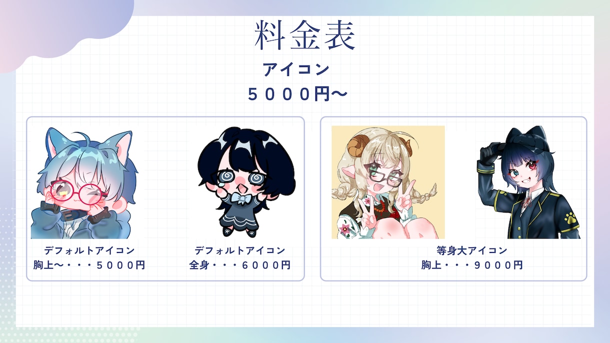 配信に使えるデフォルメスタンプ描きます オリジナルのアイコンやスタンプに最適！ イメージ3
