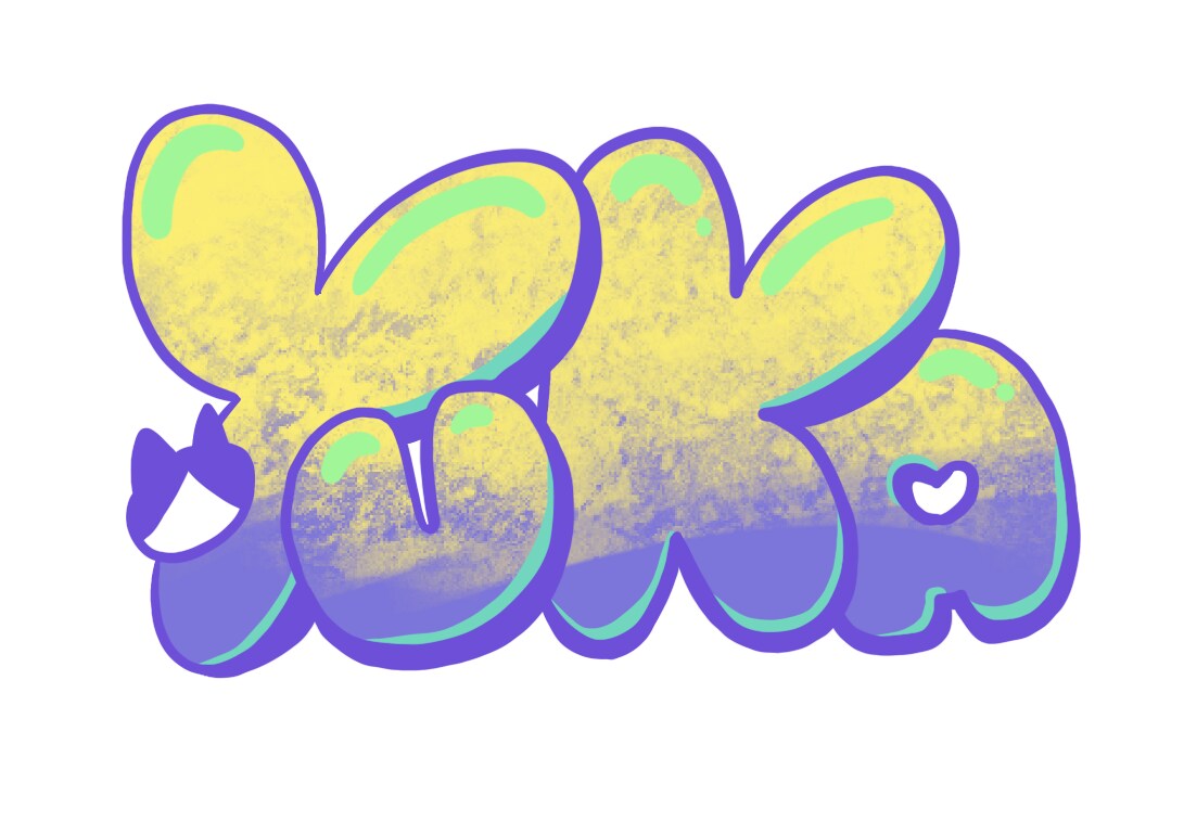 お名前をポップで可愛げのあるデザインで描きます グラフィティアート風のネームアートを描きます。 イメージ2