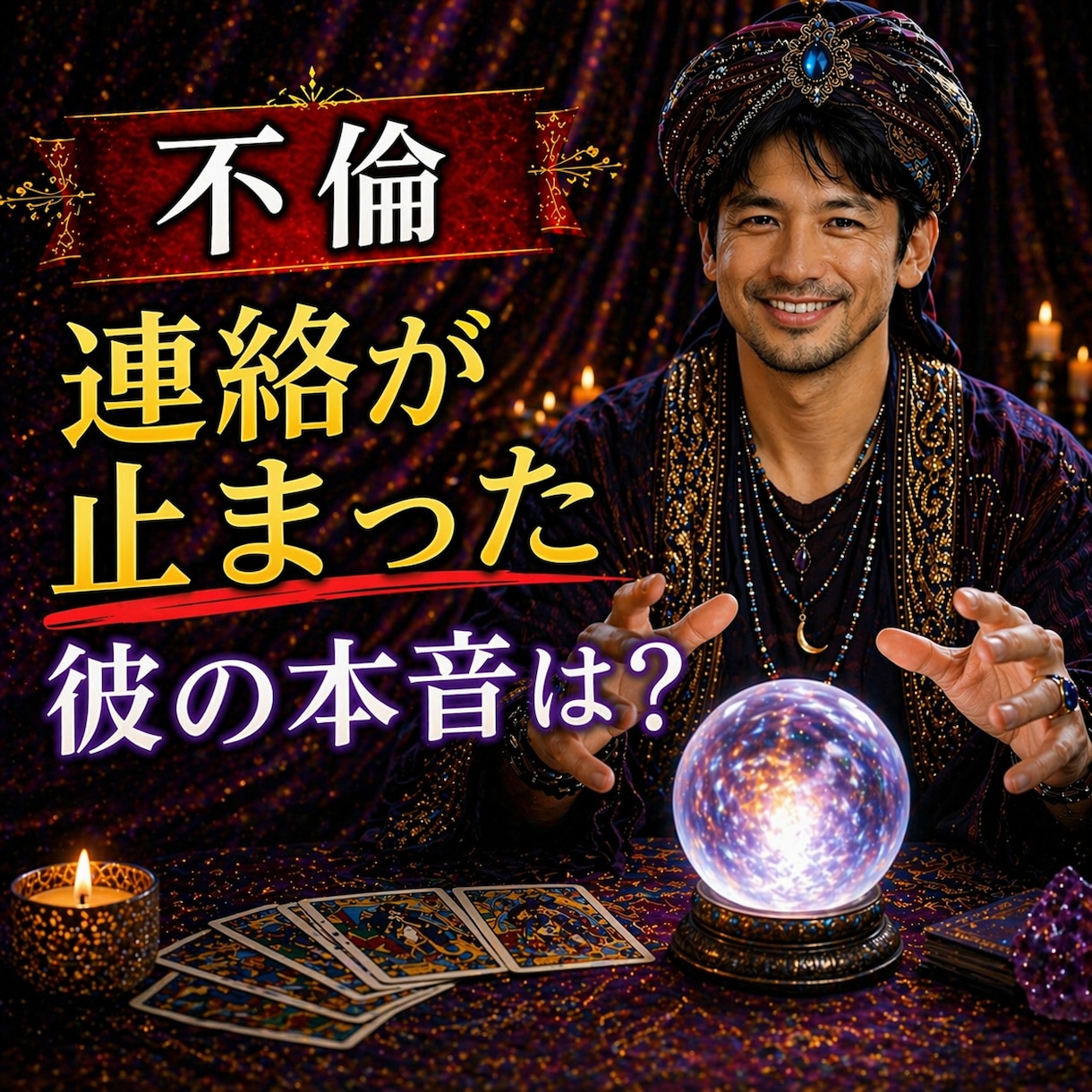 突然連絡が止まった彼の本音を視ます あなたに隠している、彼が離れた本当の理由 イメージ1