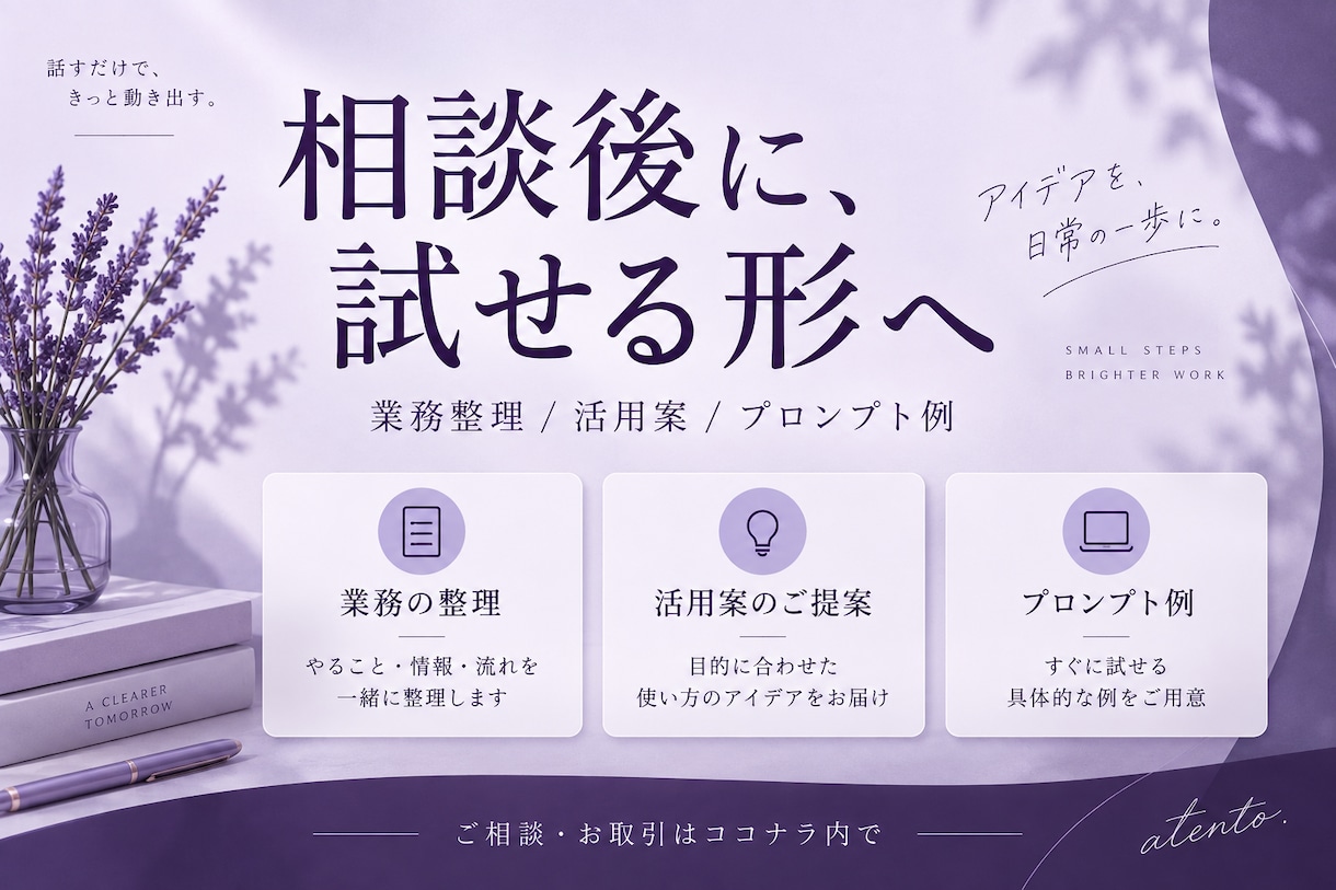 AI活用の悩みを整理し業務改善を提案します 何から始める？あなたの仕事に合う使い方を整理 イメージ2
