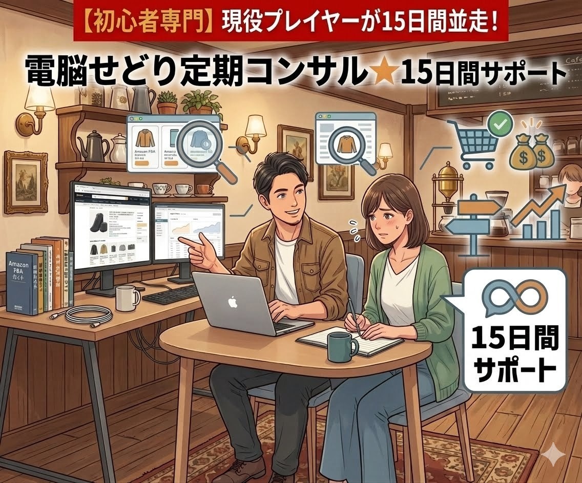 電脳せどりお試しコンサル★15日間サポートします 【15日間サポート】。電脳せどりを全力でバックアップします！ イメージ1