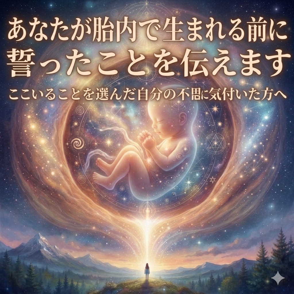 あなたが胎内で生まれる前に誓ったことを伝えます ここにいることを選んだ自分の不思議に気付いた方へ イメージ1