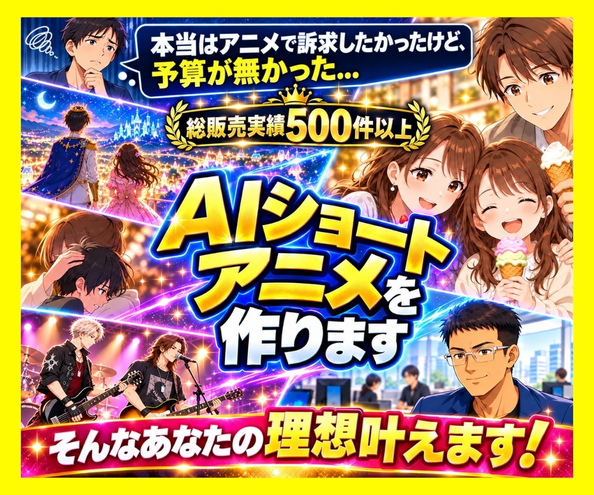 あなただけのオリジナルAIアニメ作ります アニメを用いた新しい訴求を試しませんか？しかも格安で イメージ1