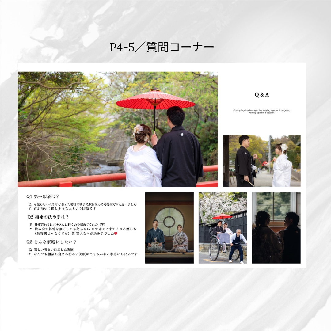 プロフィールブック作成します 席次表付きです！！８ページA5サイズです イメージ4