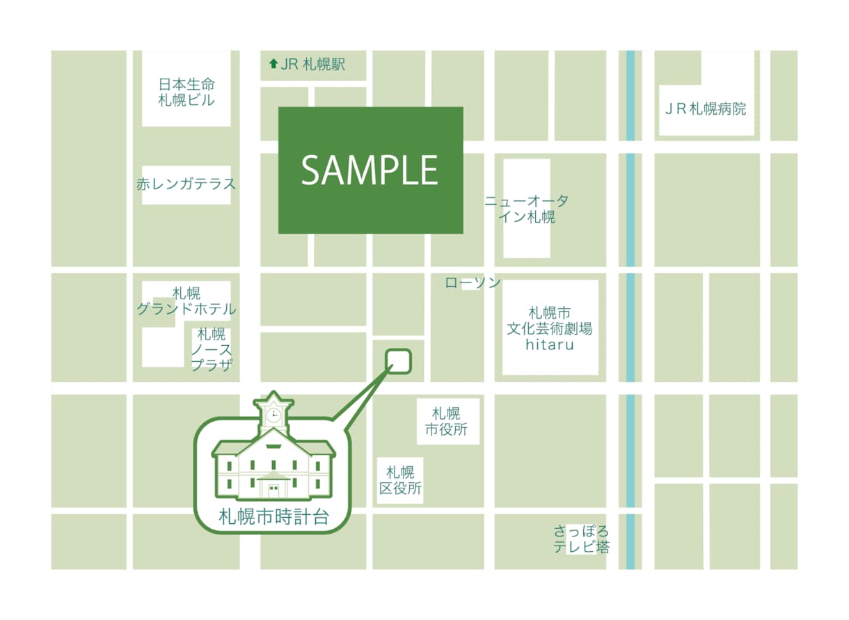 きれいな地図作成します 女性の方にご好評いただいてます イメージ6
