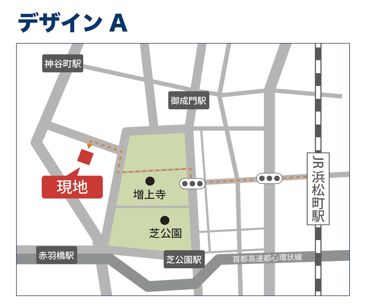 ちゃんとたどり着ける！シンプルな地図つくります 見やすい地図｜何度も修正OK！手描き地図不要！ イメージ2