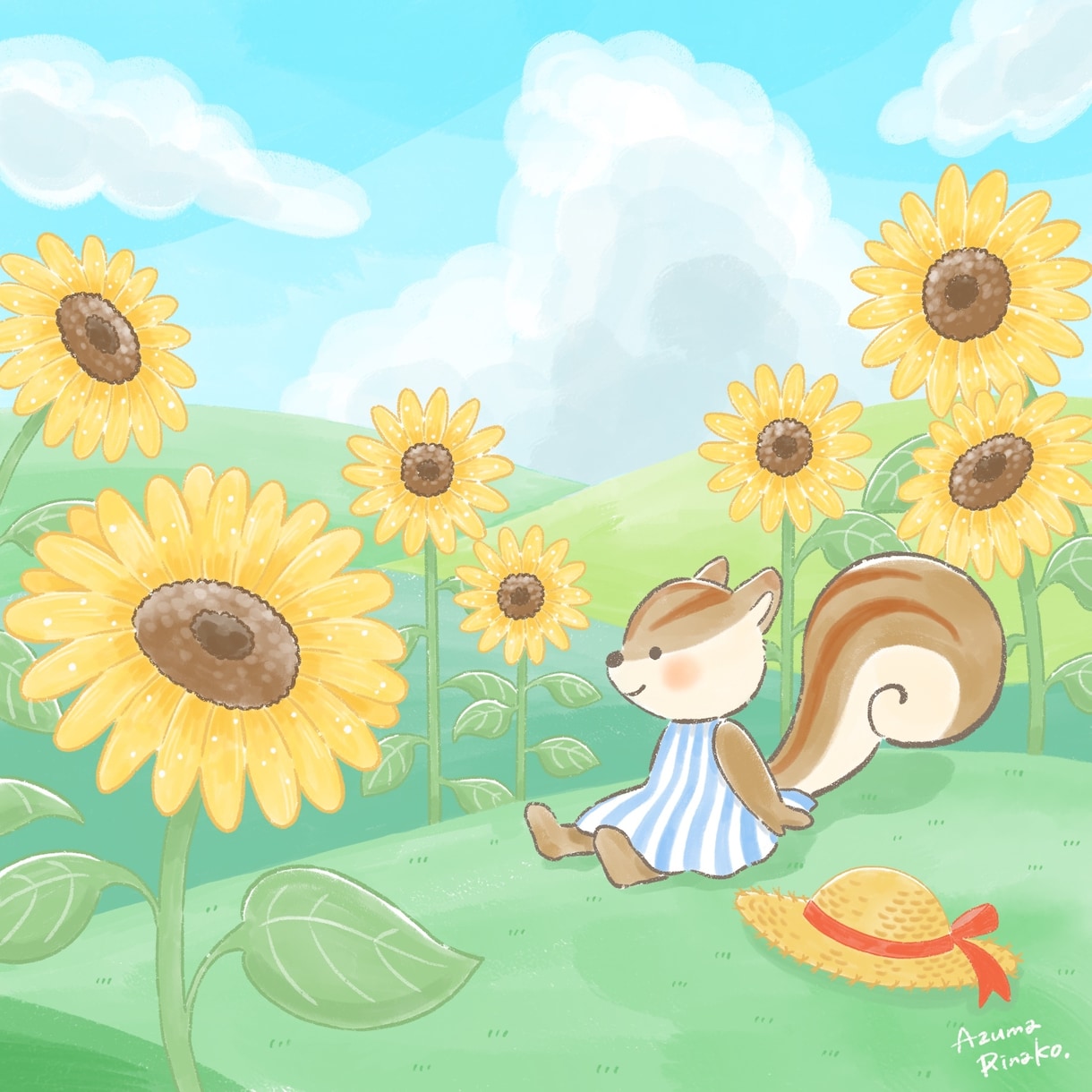 絵本のようなかわいいタッチのイラストお描きします ＊SNSやブログのアイコンにおすすめ＊ イメージ3