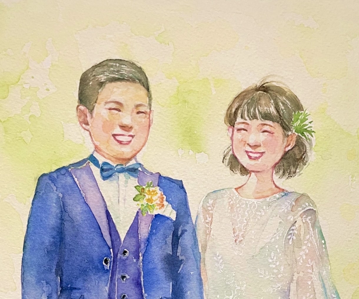日常の一コマから思い出に残る似顔絵を手描きします プレゼントや記念に/鉛筆画・色鉛筆画・水彩画選べます イメージ5