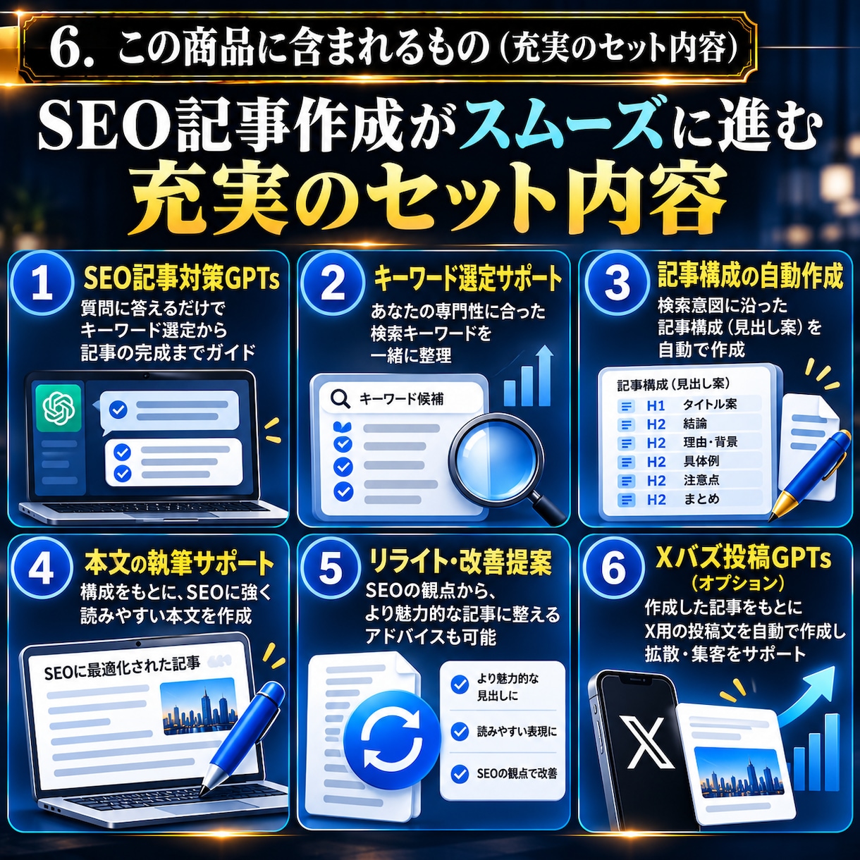 専門性が伝わるブログ集客の発信を支援します 経験・知識を活かすSEOブログ発信を仕組み化 イメージ6