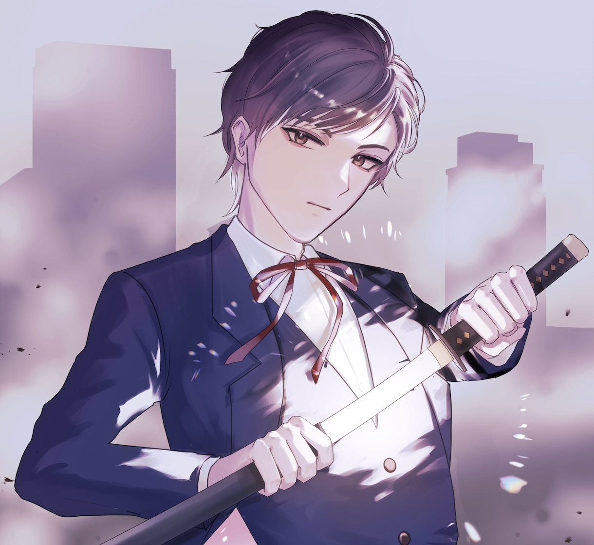 イケメンイラストをお描きします 商用OK  一枚絵・書籍表紙・歌ってみた ・立ち絵等 イメージ5